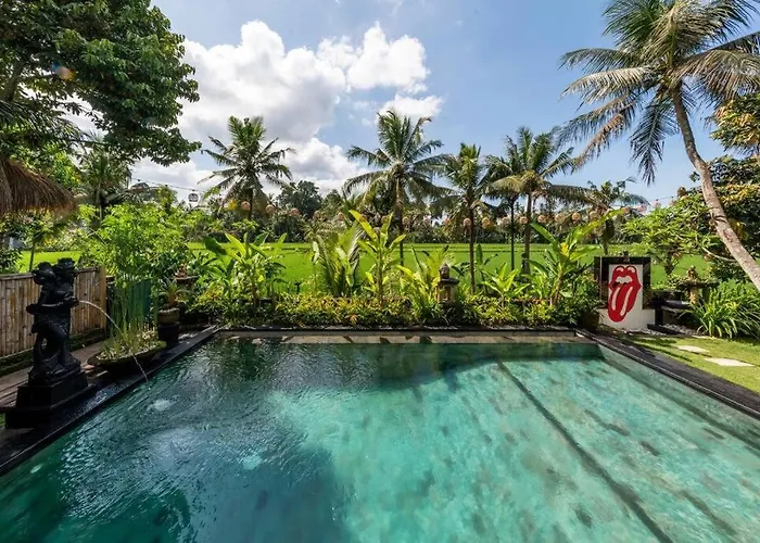 Family Villa, Shared Pool, Garden, Rice Field & Jungle Views Villa *